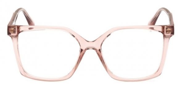 Women's Square Transparent Pink MAX CO. MO 5105 072 53 Eyeglass Frames