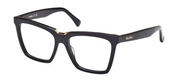 Max Mara MM 5111-F 001 54 Black Women's Trapezoid Eyeglasses