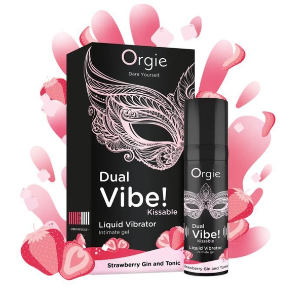 Strawberry Gin & Tonic Flavored Edible Vibrator - 15ml