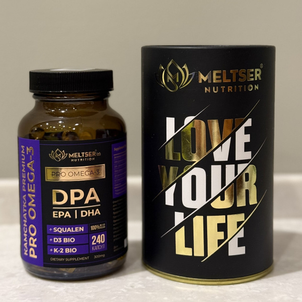 Omega-3 Fish Oil for Heart, Joints & Weight: DPA/DHA/EPA + Squalene/D3/K2 (240 Capsules)