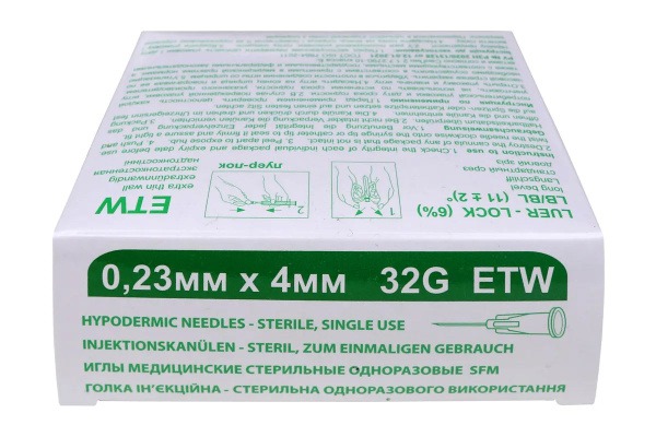32G 4mm Medical Injection & Mesotherapy Needles (50 Pack)