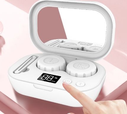 Portable Ultrasonic Contact Lens Cleaner with USB Charging & LED Display