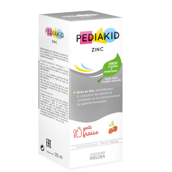 Pediakid Zinc Syrup for Kids (125ml) - French Formula