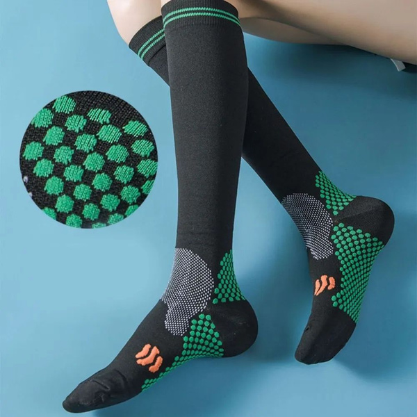 Compression Socks GOODSTORAGE: Black & Orange