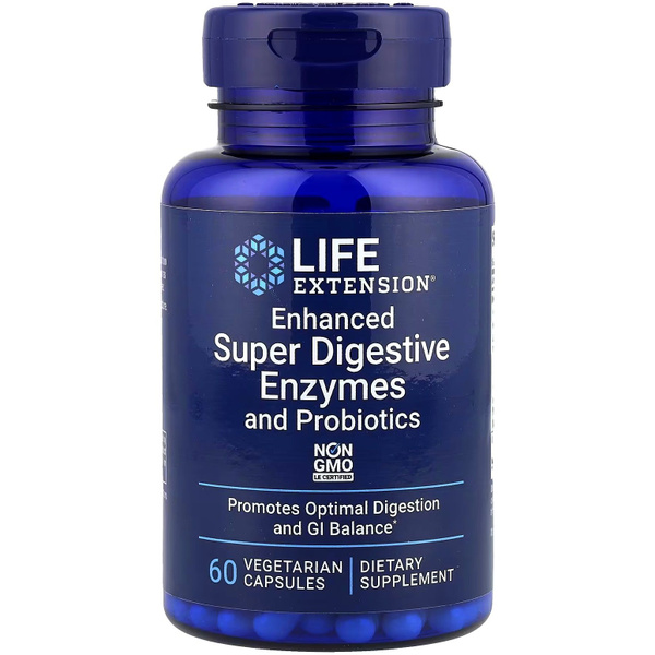 Super Digestive Enzymes & Probiotics: 60 Veggie Caps