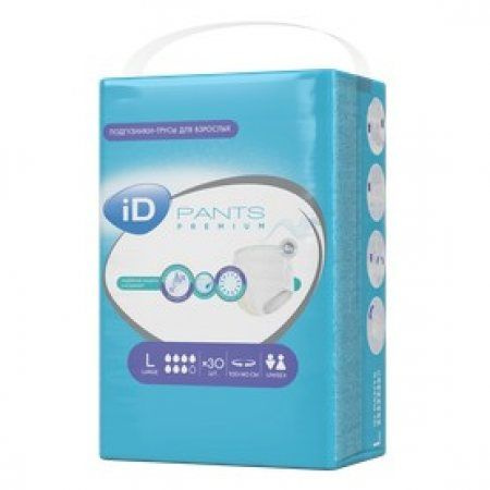 Premium Adult Diapers Briefs, Size L, 30 Count