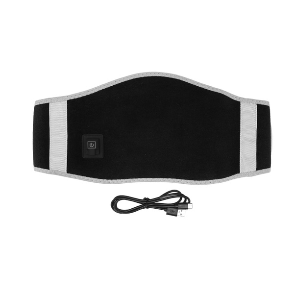 Heated Belt with Silver Ions & Carbon Fiber: 3 Heat Settings for Back & Abdominal Pain Relief