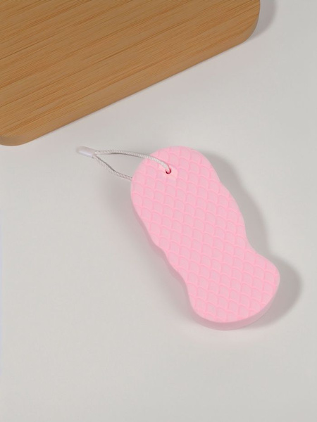 Pink Exfoliating Body Sponge (13x6.2x2.2cm)