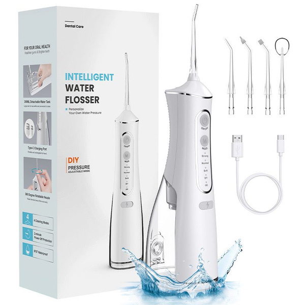 Waterpik WP-462 EU Cordless Plus Portable Water Flosser (White)