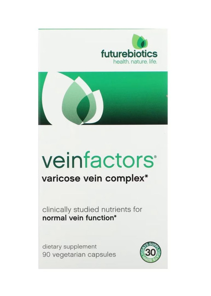 Veinfactors Natural Varicose Vein Supplement - 90 Capsules