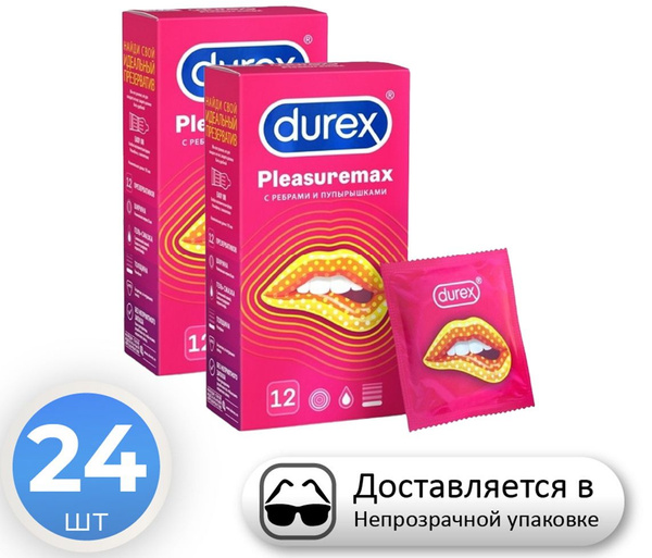 Durex Pleasuremax Condoms, 24 Pack