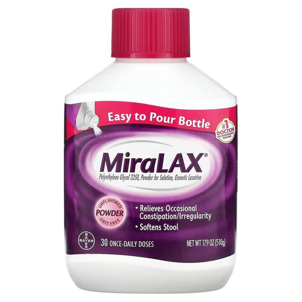 MiraLAX Powder: 510g Additive-Free Laxative