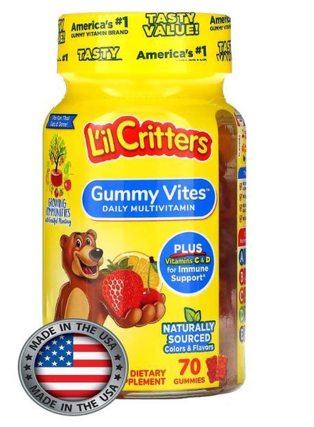 L'il Critters Gummy Vites: Complete Multivitamin for Kids (70 Gummies)