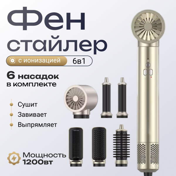 Babyverse Air Style Pro Hair Styler: 6 Attachments