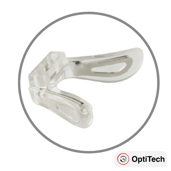 OptiTech Silver Nose Bridge Pads with Metal Insert - 16.5mm (1 pc)