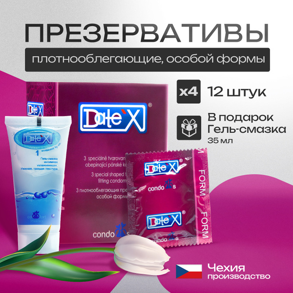Czech Date'x Condoms 12-Pack: Tight-Fitting + Lubricant Gel