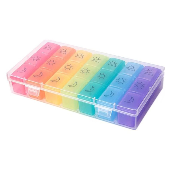Portable Pill Organizer: Multicolor & Convenient