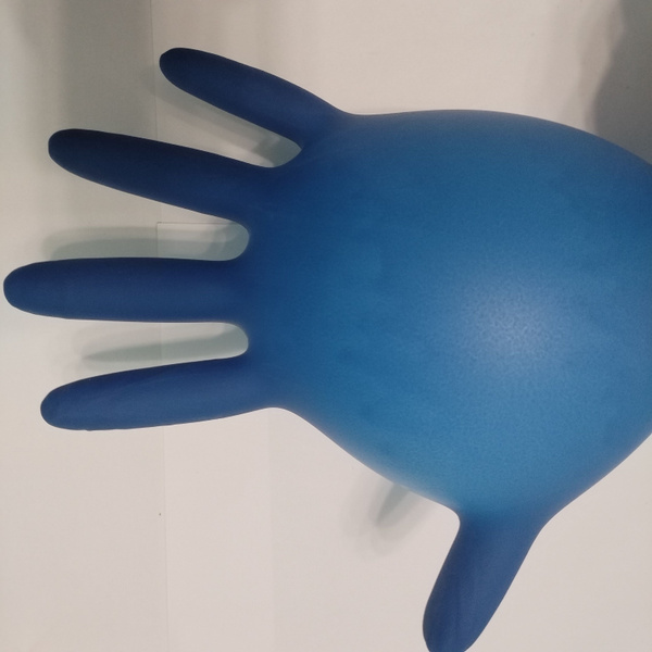 Latex Exam Gloves, Blue, Size Medium (1 Pair)