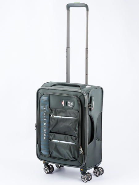 Mironpan Carry-on Suitcase: 55cm Expandable Textile Wheeled Luggage (47L)