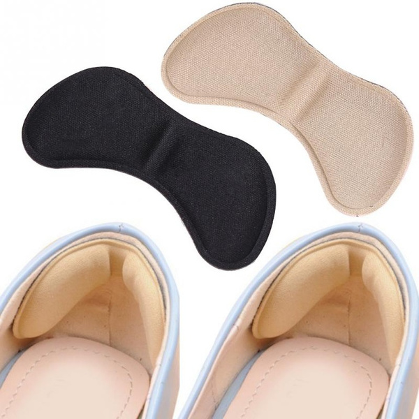 Heel Grips for Shoes - 2 Pairs (Black & Beige) - Anti-Blister