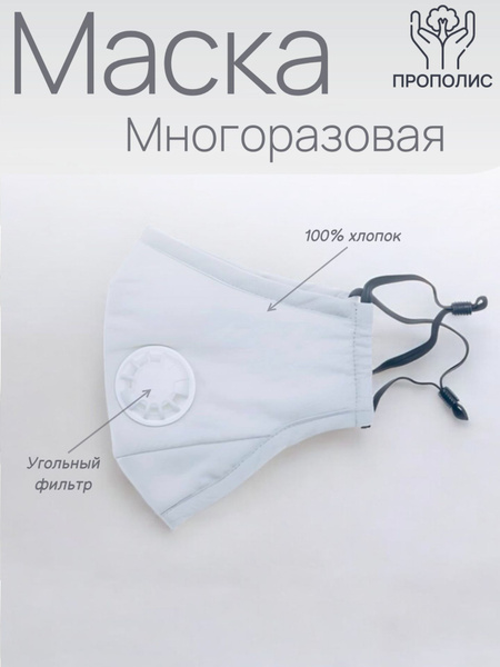 Reusable Propolis Face Mask (White)