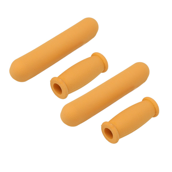 4-Piece Anti-Slip Cane Grips: One-Handed, Yellow