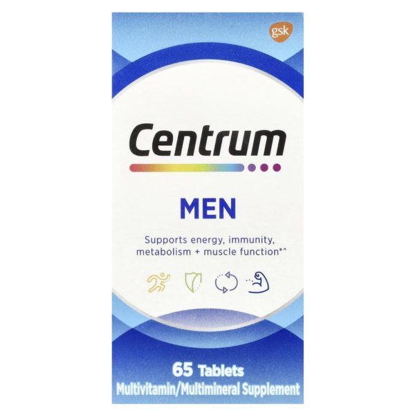 Centrum Silver Men's 50+ Multivitamin - 65 Tablets
