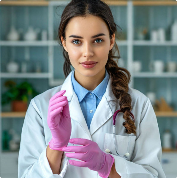 Pink Nitrile Gloves XS (10 Pairs, 20 Gloves) - FOXY-GLOVES