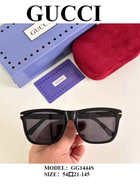 Gucci GG1444S Sunglasses: Rectangular Frame