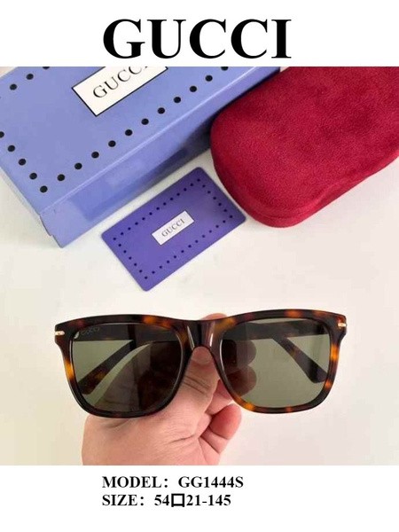Gucci GG1444S Sunglasses: Rectangular Frame