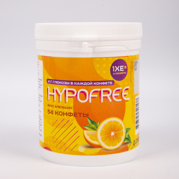 HypoFree Orange Candy for Hypoglycemia (54 ct)