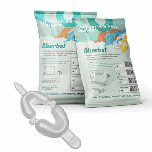 Sherbet Double-Ended Dental Applicators (50pk) for Fluoride Gel