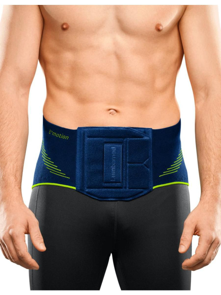 Medi Lumbamed Plus Lumbar Support Brace with Vario-Flex Massage Insert - Deep Ocean/Green
