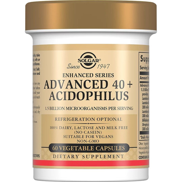 Acidophilus 40+ Capsules: Probiotic Dietary Supplement