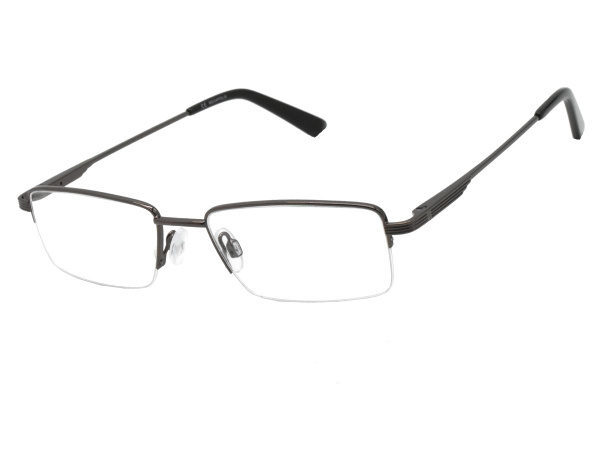 Men's Megapolis 2055 Brown Metal Eyeglass Frames