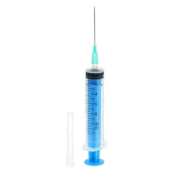 10ml Sterile Disposable Syringes with Needles (10 Pack)