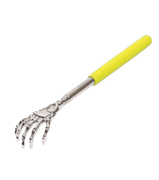 Yellow Skeleton Telescopic Back Scratcher (22-58cm)
