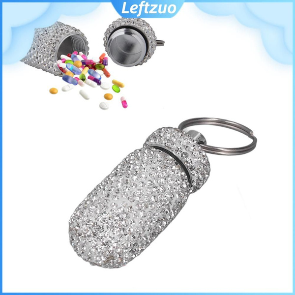Rhinestone Medicine Bottle