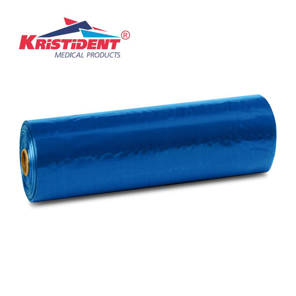 Blue Polyethylene Aprons in Roll - 56x76cm - Kristident