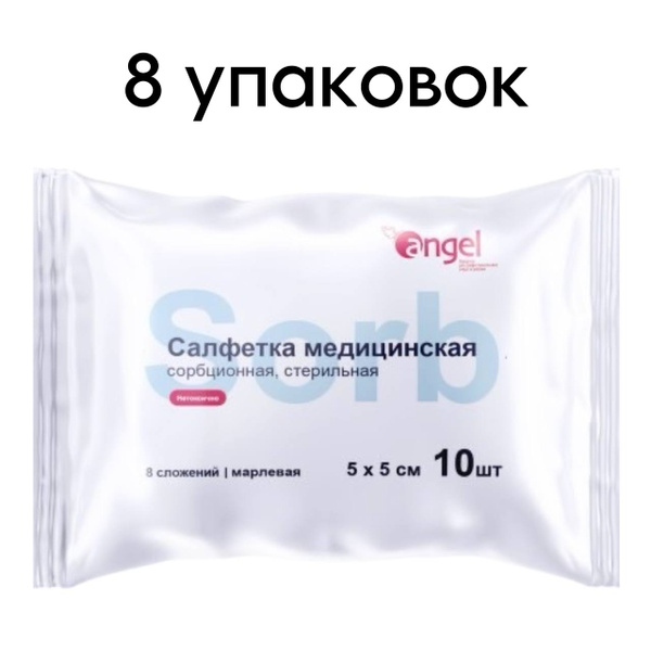 Sterile Gauze Sponges 5x5cm (8-Ply) - 80 Count Bulk Pack