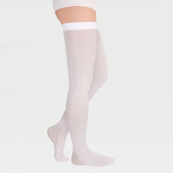 Compression Socks White, Class 1 Compression