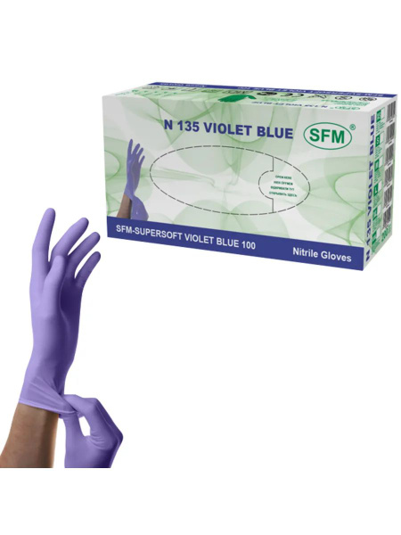 Nitrile Exam Gloves SFM Supersoft N135 (100 Count)
