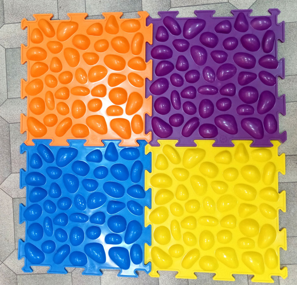 Colorful Stone Massage Mat: Soft & Comfortable