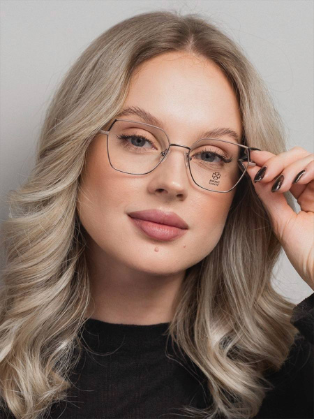 Women's Metal Flex Arm Eyeglass Frames - Fashionable Non-Prescription