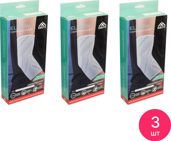 3-Pack Elbow Support Sleeves (L/XL) - Breathable, Anatomical Design for Sports & Daily Use
