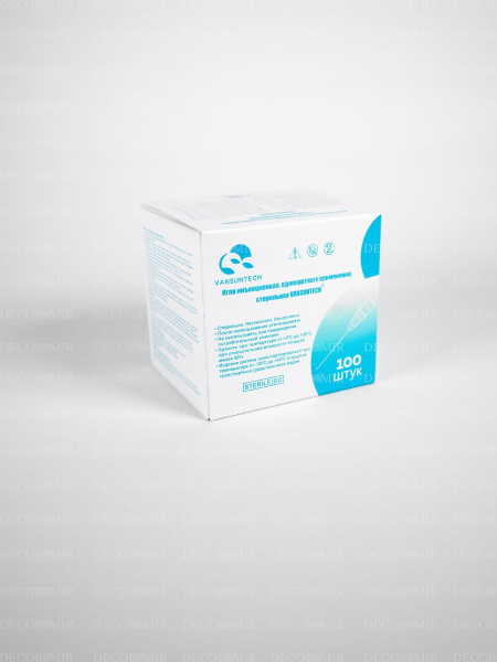 Sterile 23G Injection Needles (0.6mm x 25mm) - 100 Count