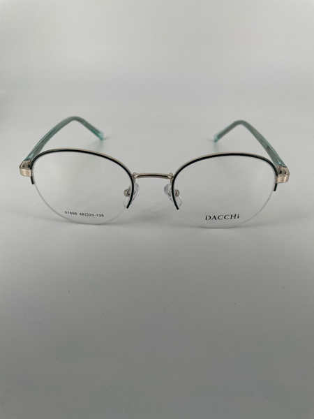 Dacchi D31696 Metal Round Eyeglass Frames: Unisex & Teen