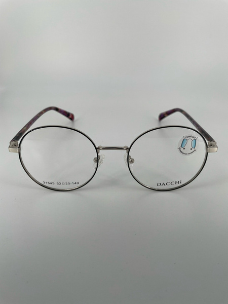 Dacchi D31543: Round Metal Eyeglass Frames (Men's & Women's)