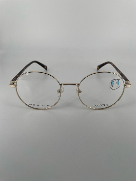 Dacchi D31543: Round Metal Eyeglass Frames (Men's & Women's)