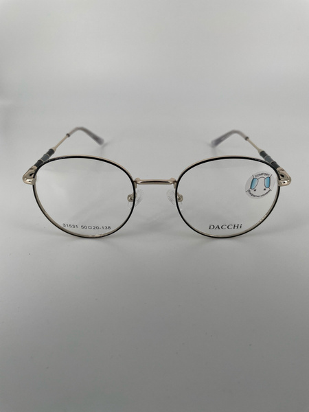 Dacchi D31531: Round Metal Eyeglass Frames (Men's & Women's)